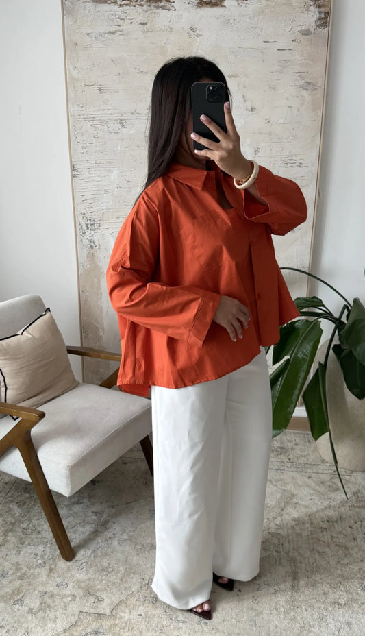 Chanty blouse oranje