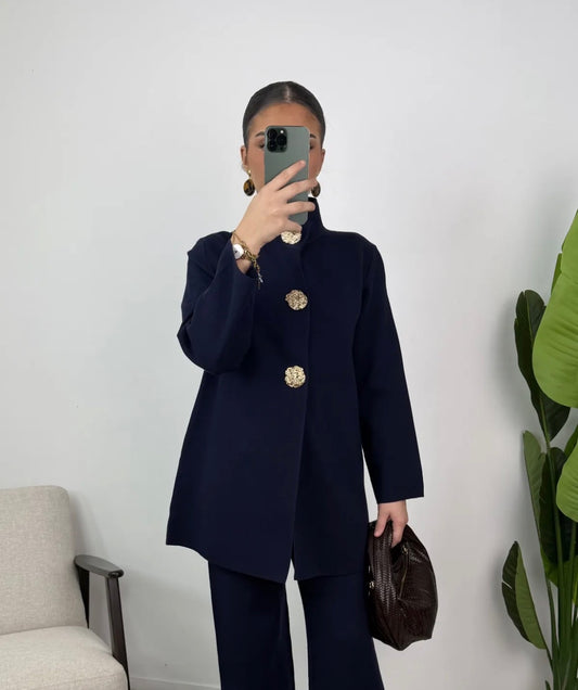 Yara coat konings blauw