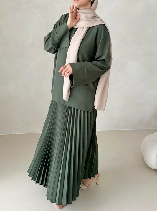 Asma skirt olive green