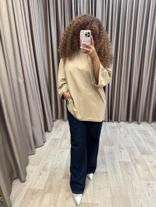 Lula top taupe