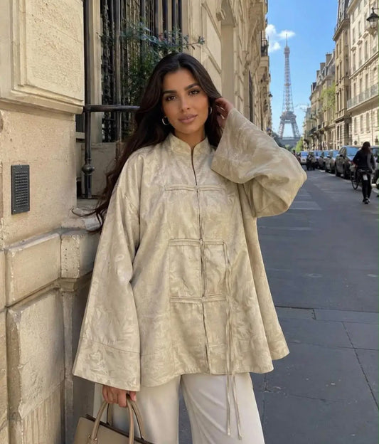 Nima blouse oversized crème