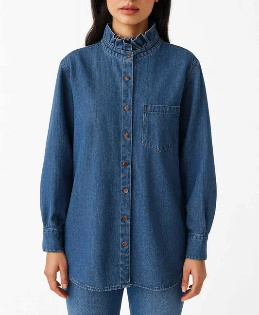 Harley Jeans-Blouse dark