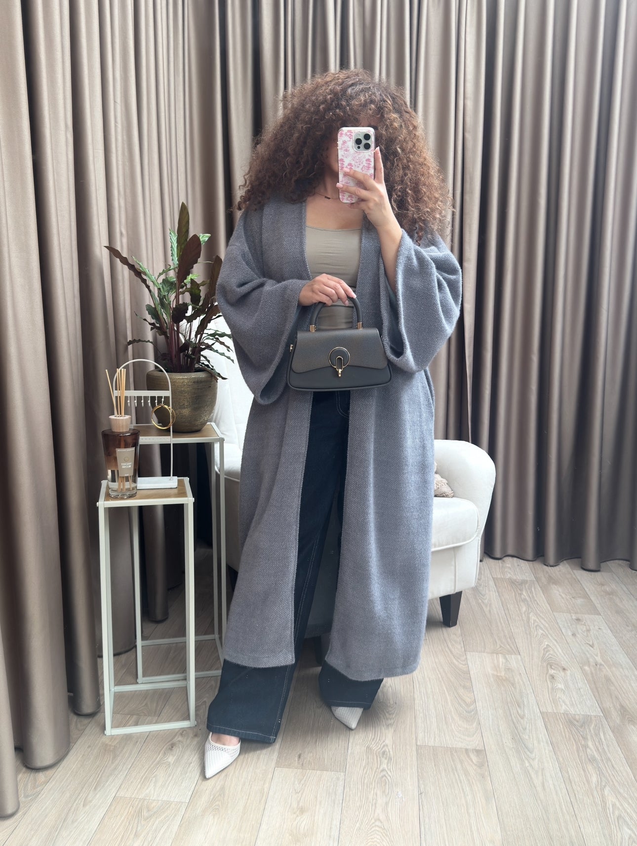 Merve coat grey