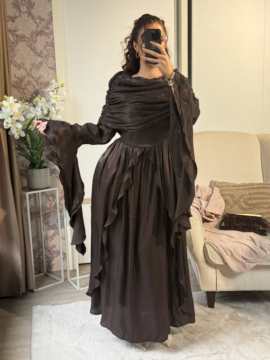 Farah dress brown