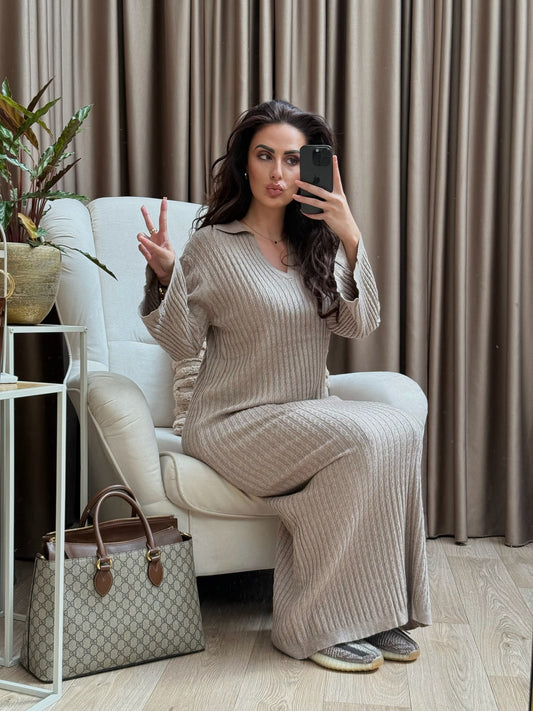 Nimi maxi dress taupe