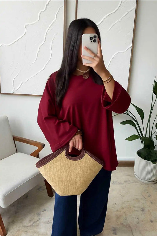 Luna shirt Bordeaux