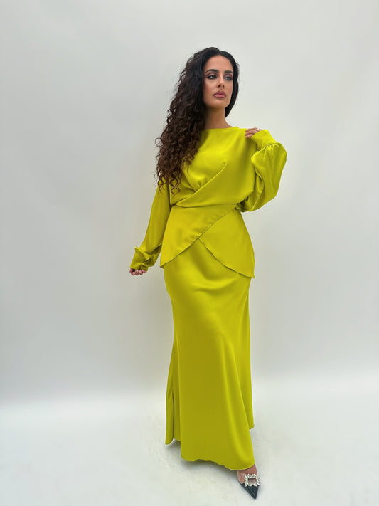 Marwa two-piece apple-green