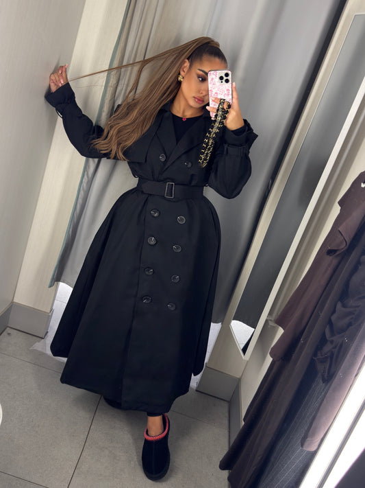 Lola trench coat black