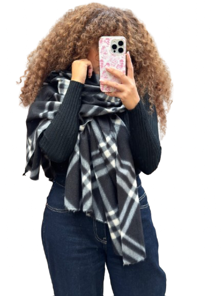 Sjaal bb Black/creme