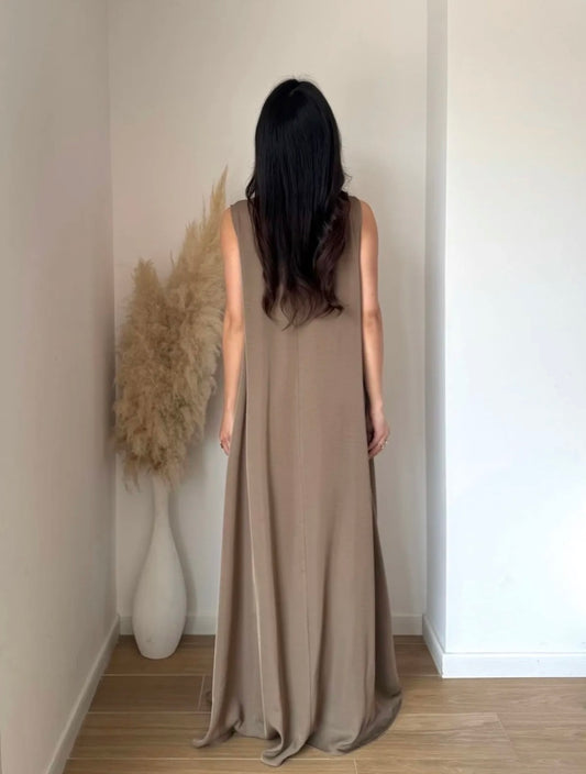 Sami dress Brown details