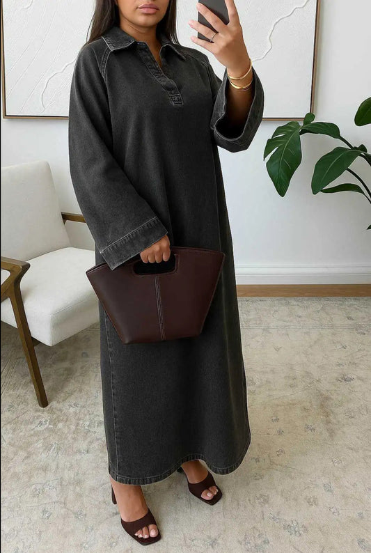 Sina jeans dress Black oversized