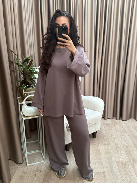 Nora lounge-wear taupe