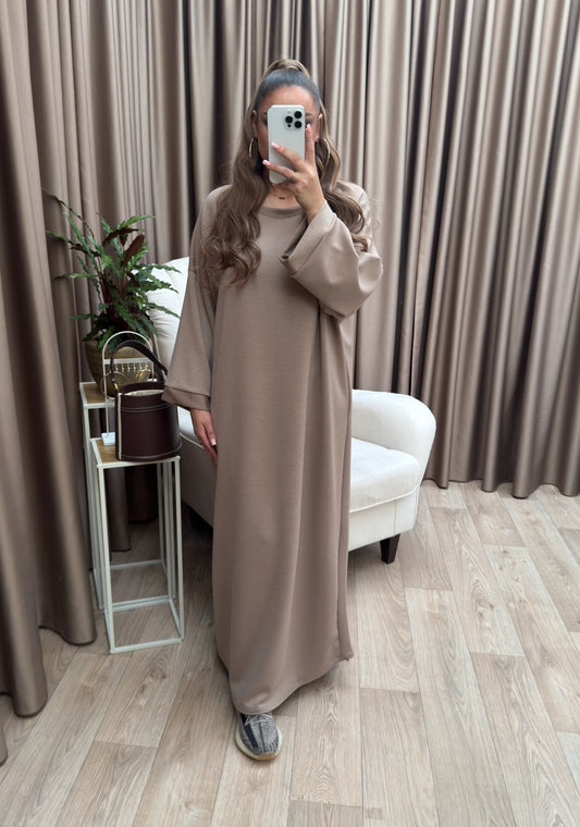 Tara sweater dress beige