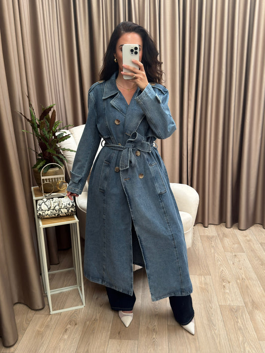 Caz denim trench