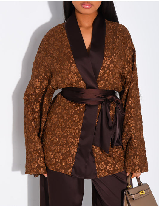 Hua Kimono set Brown