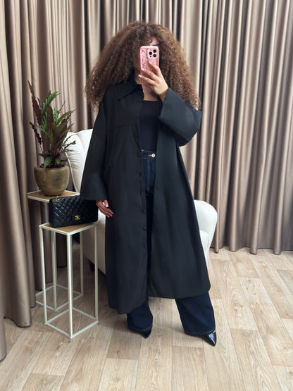 Nikki Trenchcoat jacket oversized black