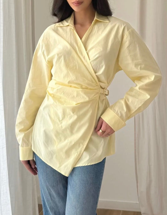 Nora blouse butter yellow
