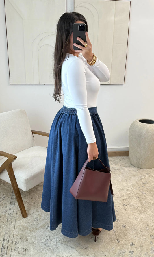 Romy Jeans-skirt blue