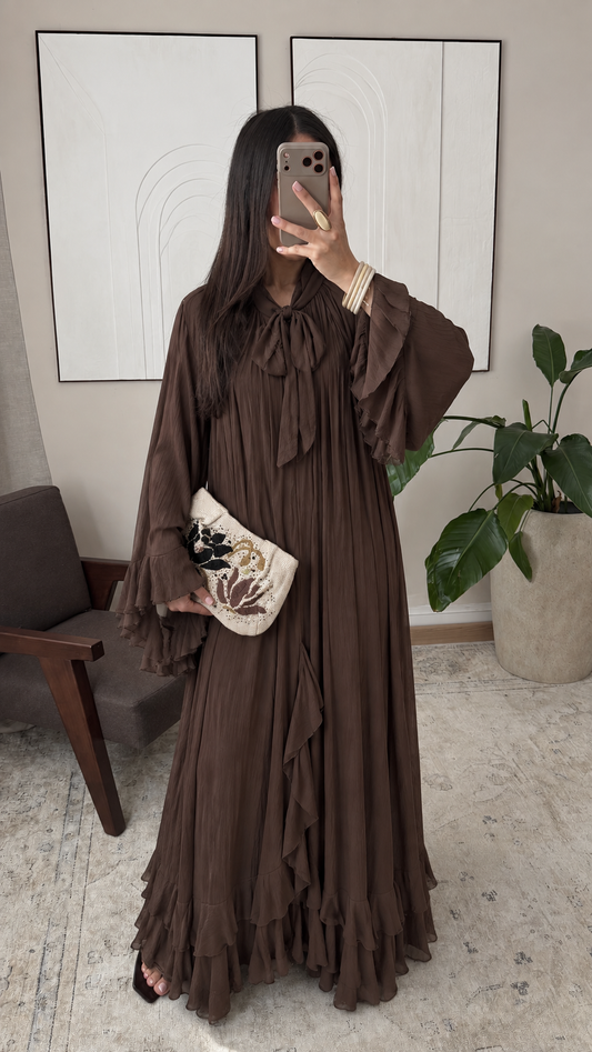 Shaireen dress brown
