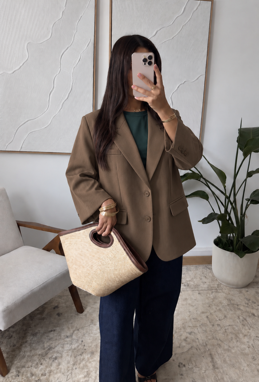 Cindy blazer Brown/taupe