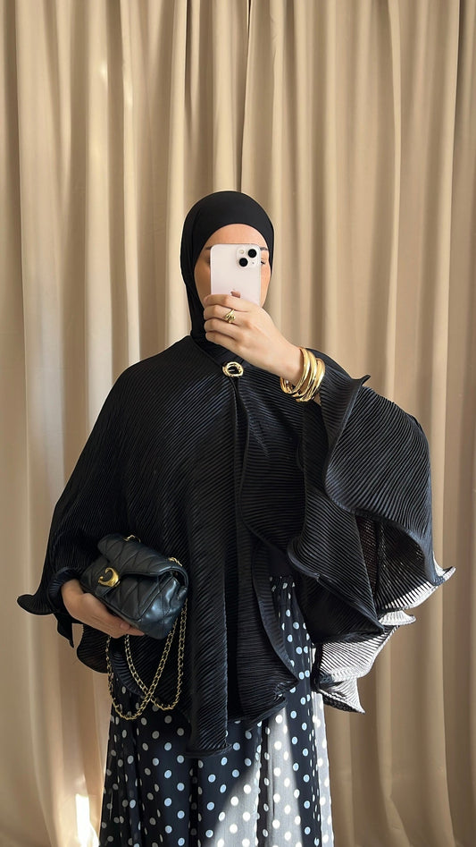 Fatima poncho zwart
