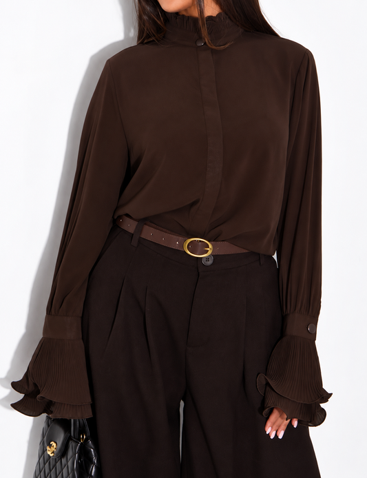Amara blouse Brown