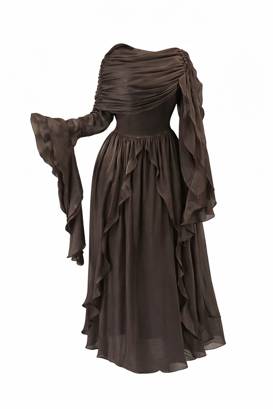 Farah dress brown