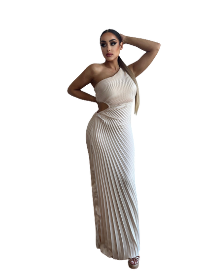 Shell dress nude