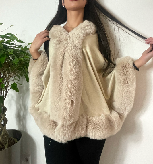 Poncho Beige