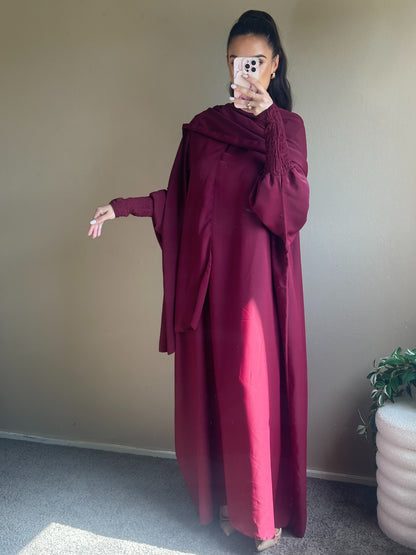 Rise abaya red