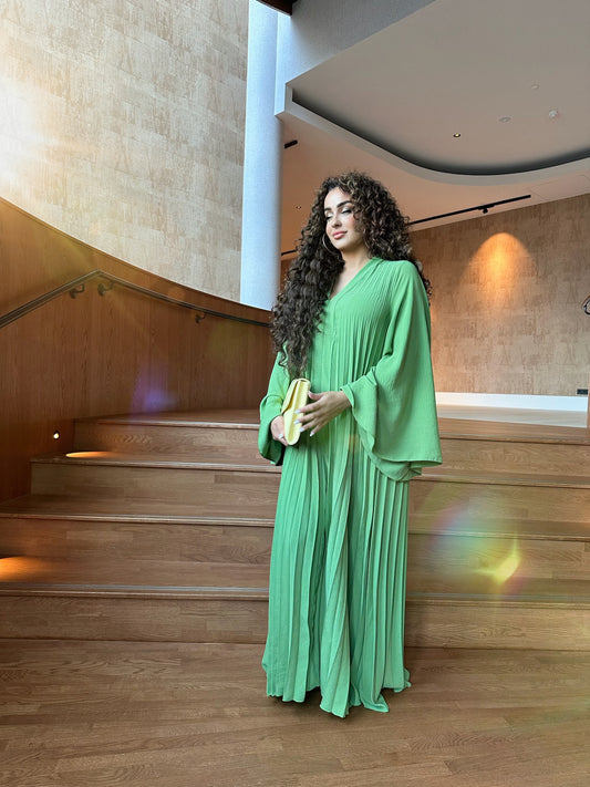 Neyla maxi dress apple-green.