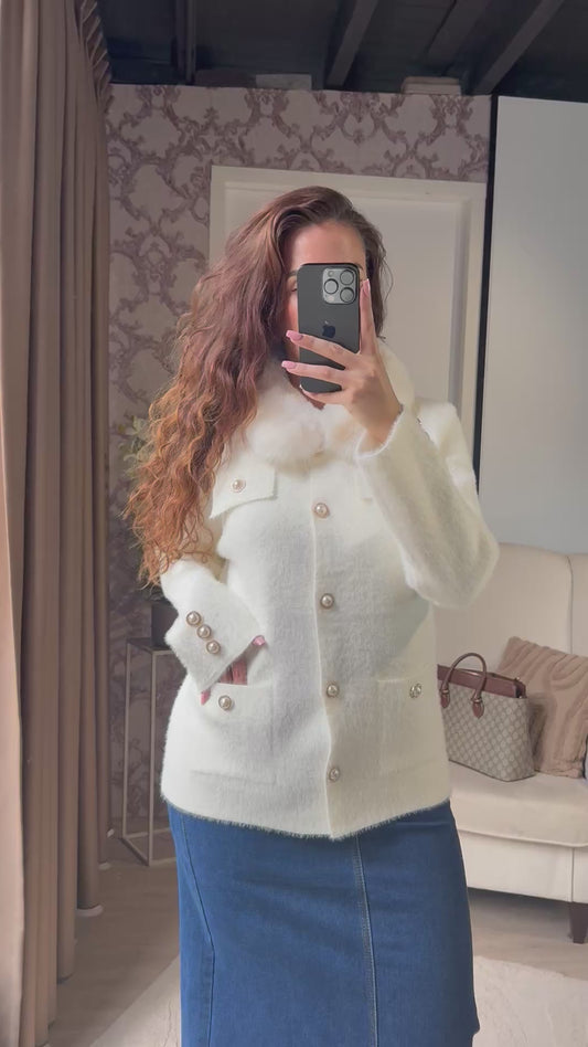 Mirel cardigan white