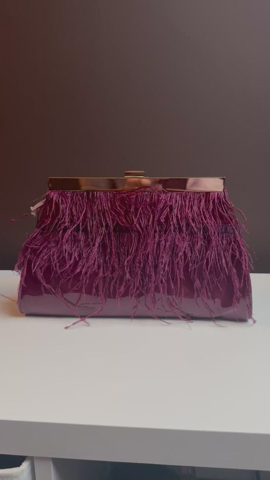 Kylie clutch bordeau