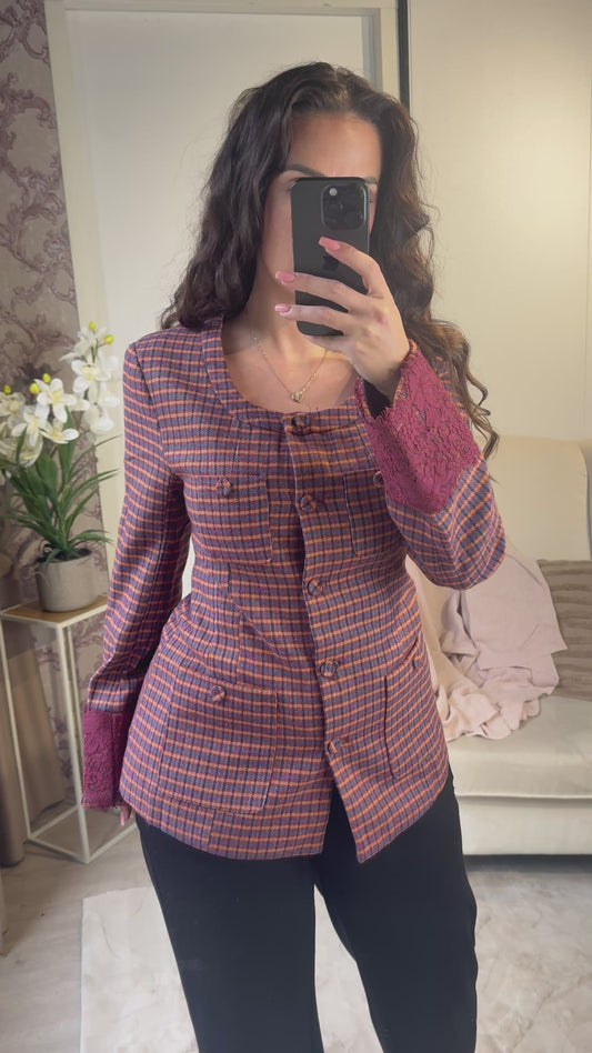 Honeyxboo blazer Bordeaux