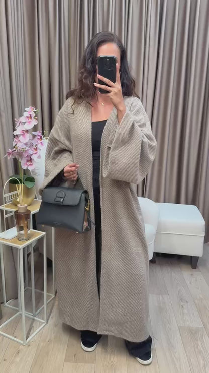 Merve coat cappucino