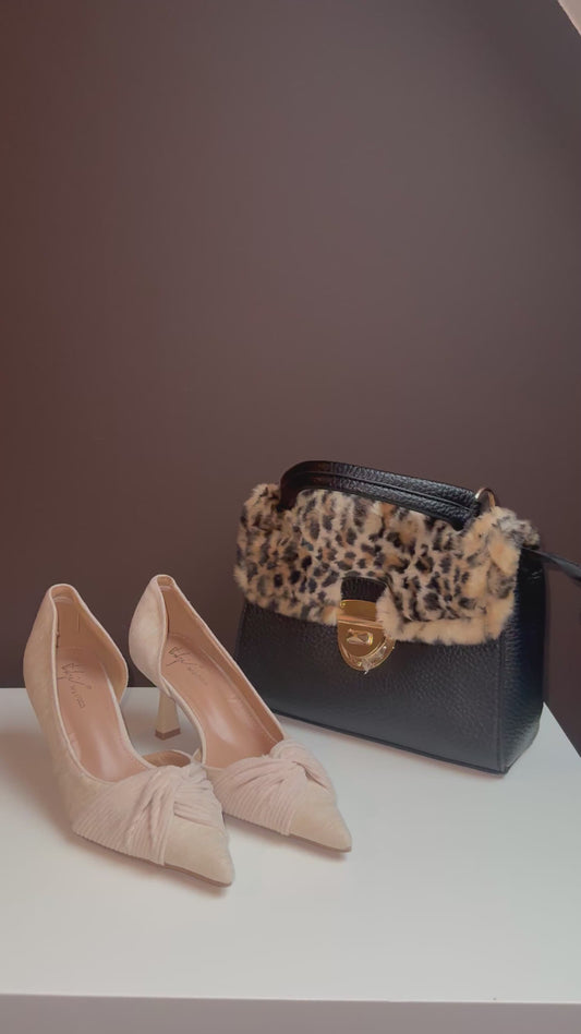 Leopard midi bag
