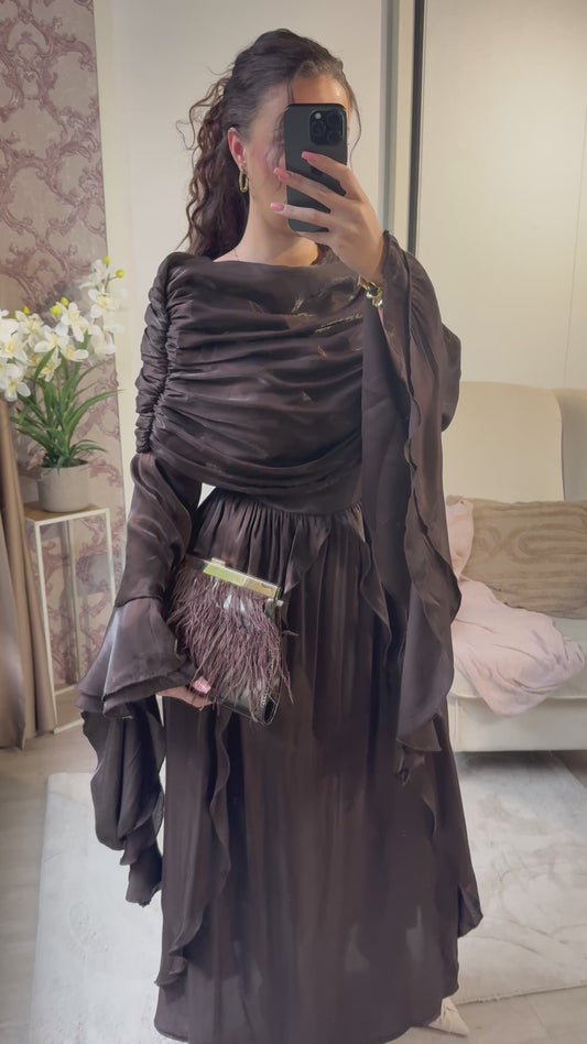 Farah dress brown