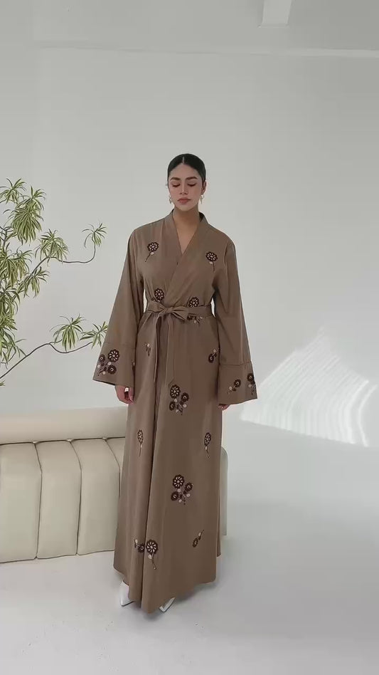 Sensa kimono taupe
